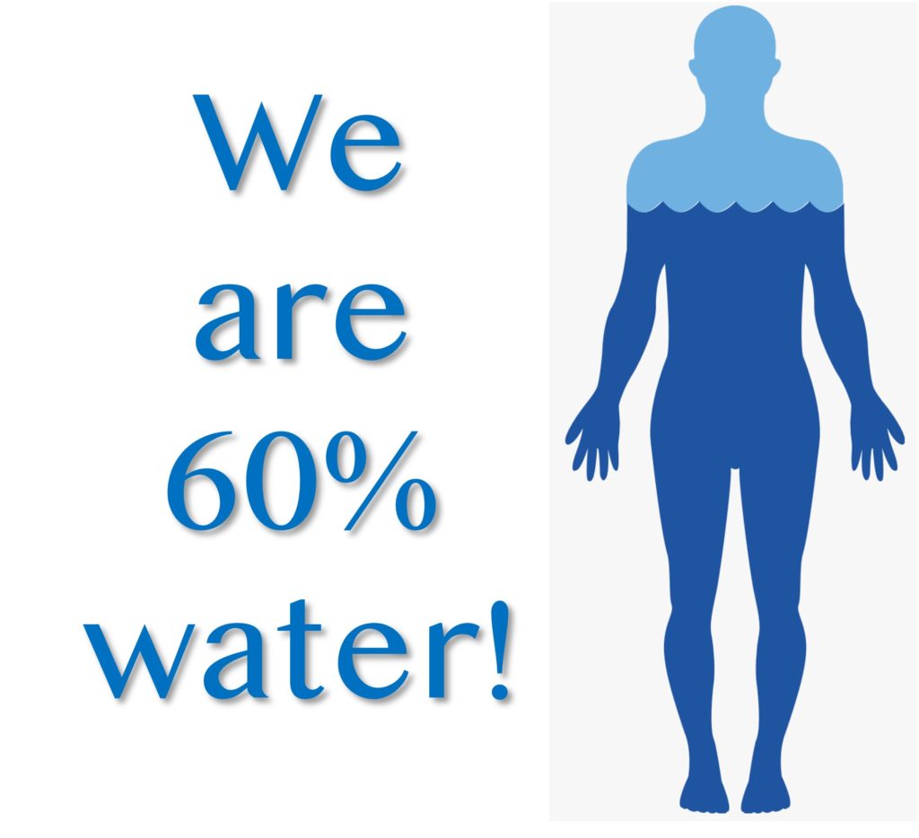 We are 60 percent water